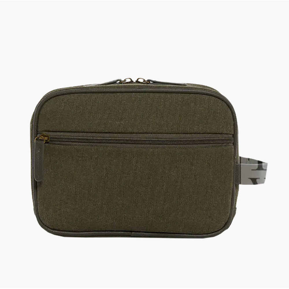Coated Canvas Toiletry Bag - Cactus