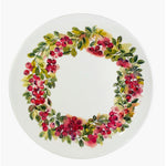 Cranberry Wreath Ceramic Platter