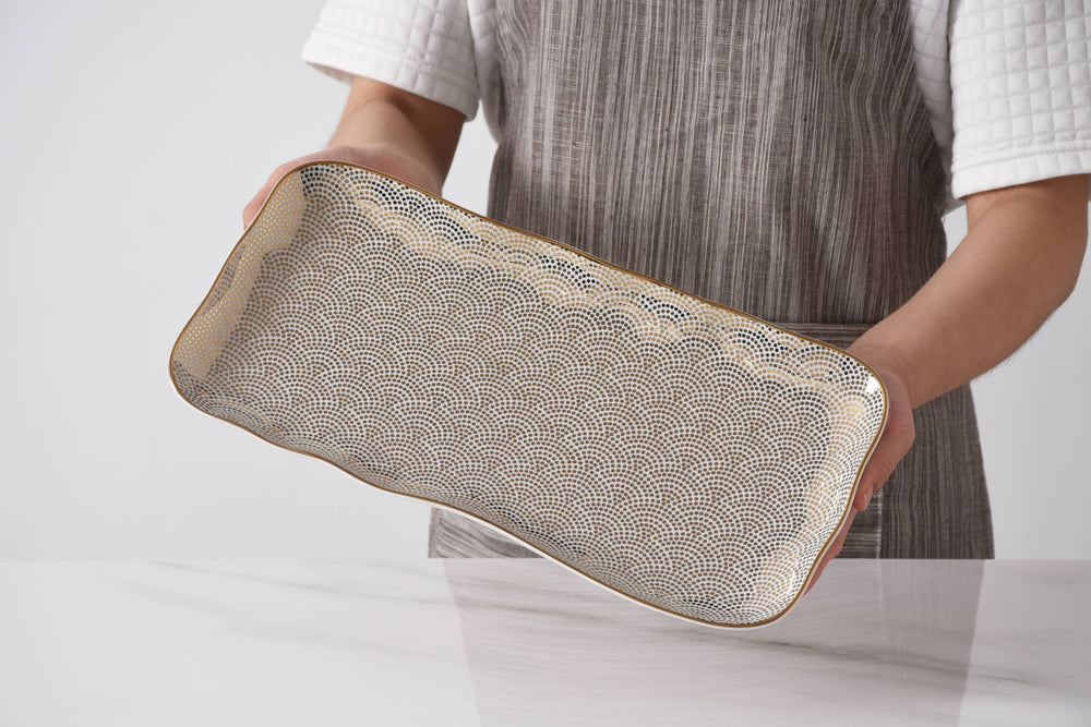 Gold Patterned Tray