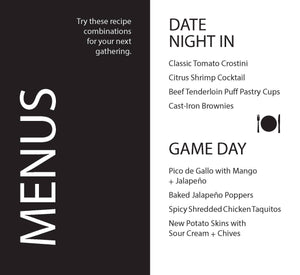 Appetizer Deck Recipe Cards
