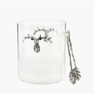 Deer Ice Bucket & Tong Set