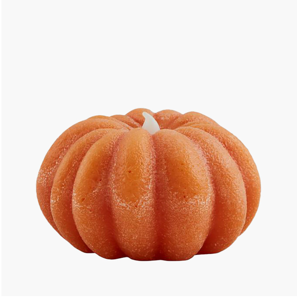 Flameless Dark Orange Pumpkin Candle