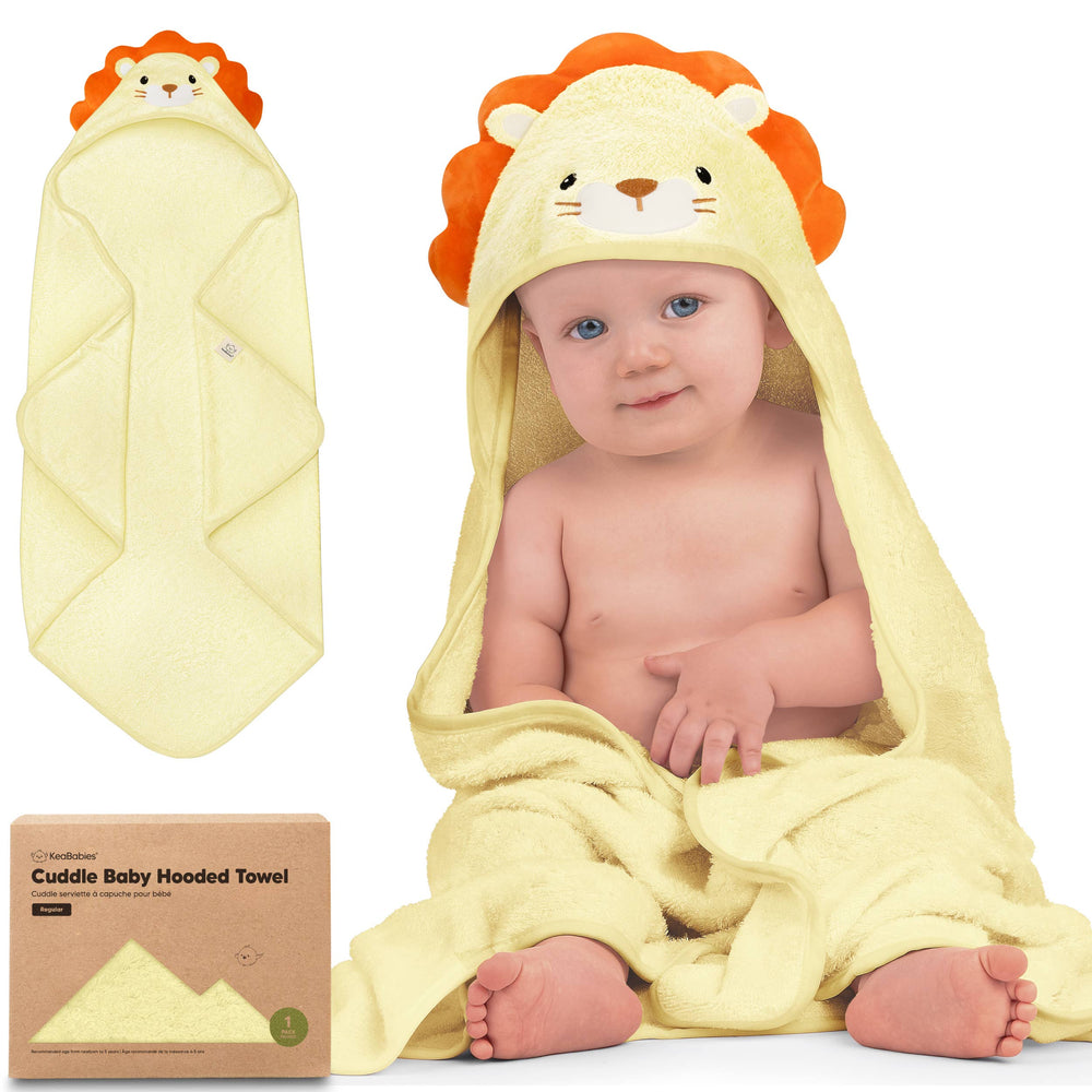Cuddle Baby Hooded Towel: Lion
