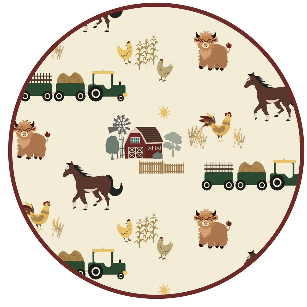 Newborn Gown Set - On the Farm