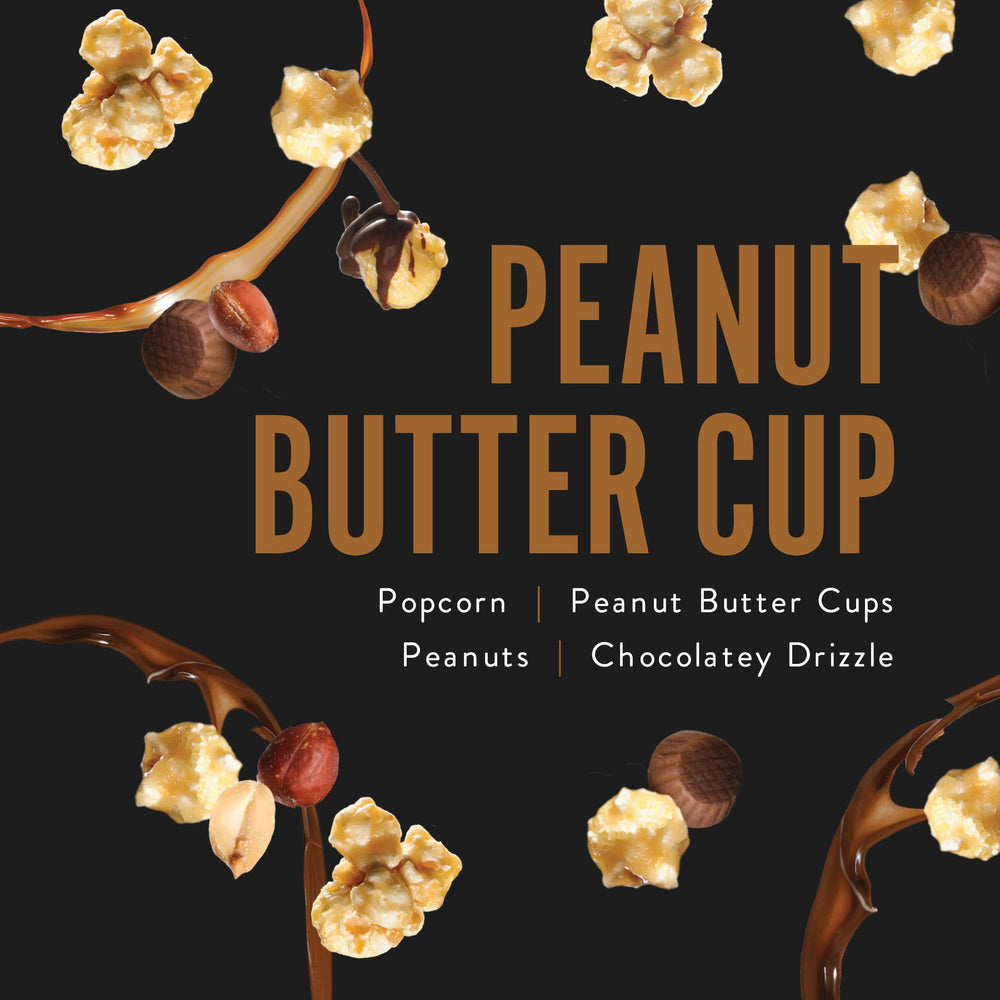 Peanut Butter Cup | Caramel Chocolate Popcorn | canisters
