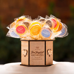 Holiday Honey Lollipops: Artisan Winter Treats | Box of 50: Cinnamon