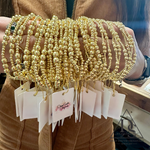 Grace 18k Gold Stretch Bracelet - single strand