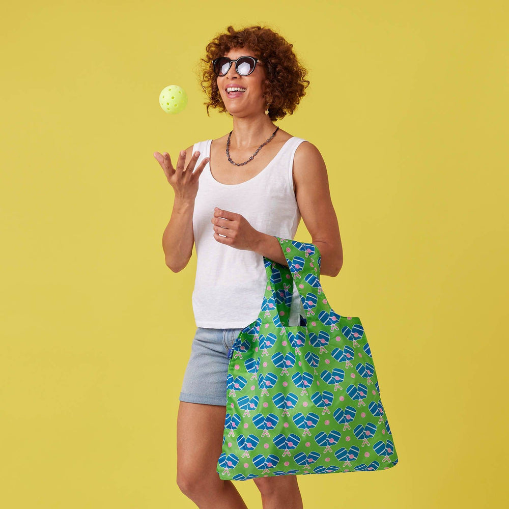 PICKLEBALL FUN Reusable Shopper blu Bag