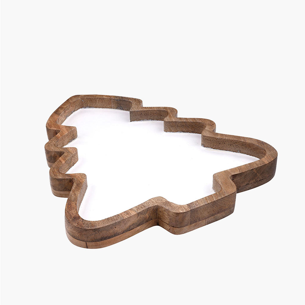 Wood & Enamel Tree Tray