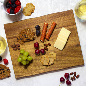 Acacia Wood Live Edge Charcuterie Board