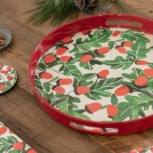Holiday Acorns Tray