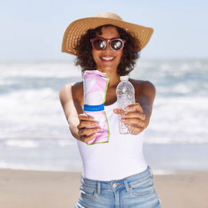 CALLIE PINK Reversible Beach Towel