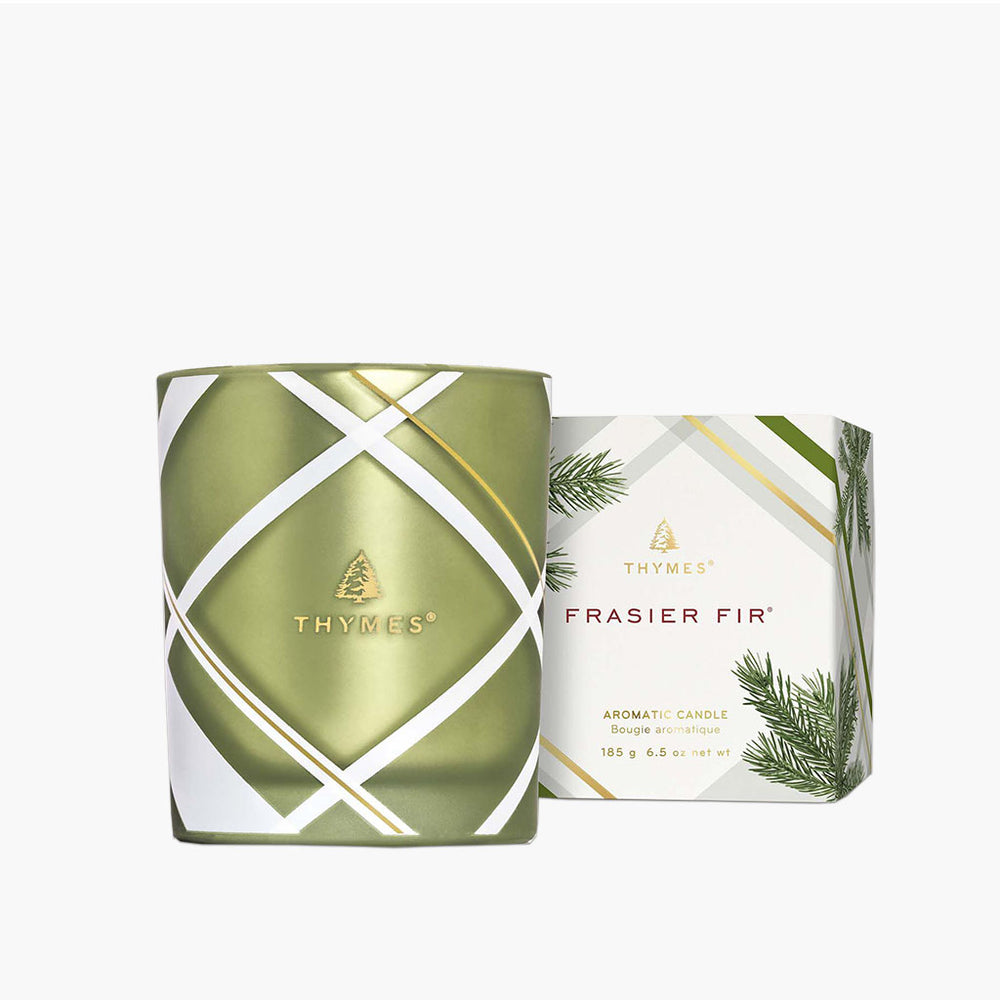 Frasier Fir Frosted Plaid 6.5 oz Poured Candle