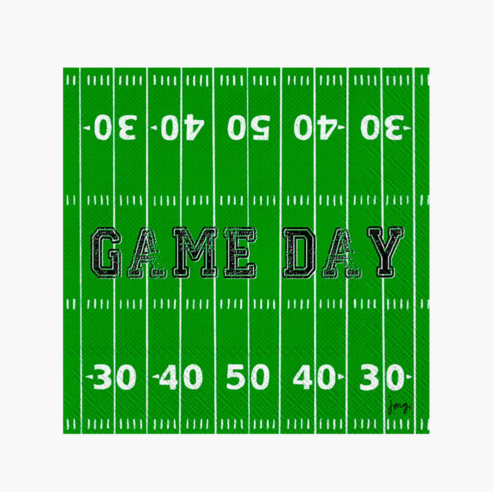 Game Day Field Football Cocktail Paper Napkins