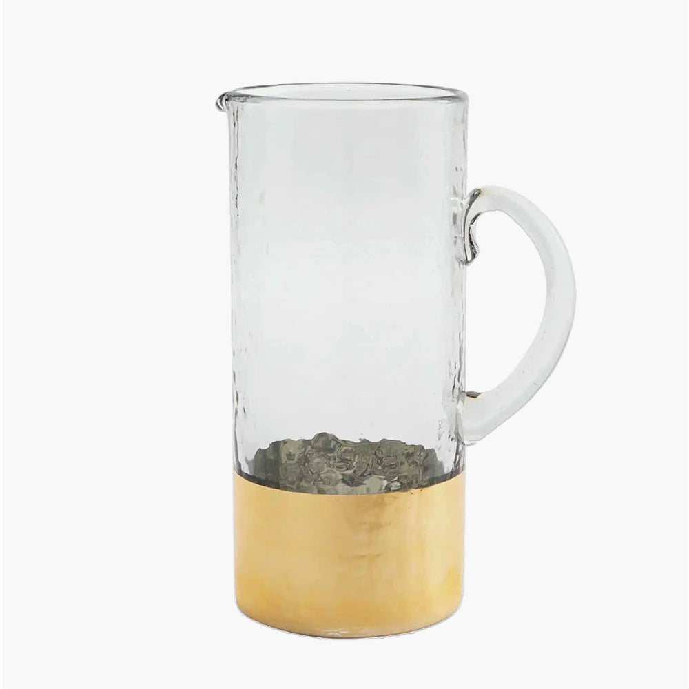 gold glass pitcher