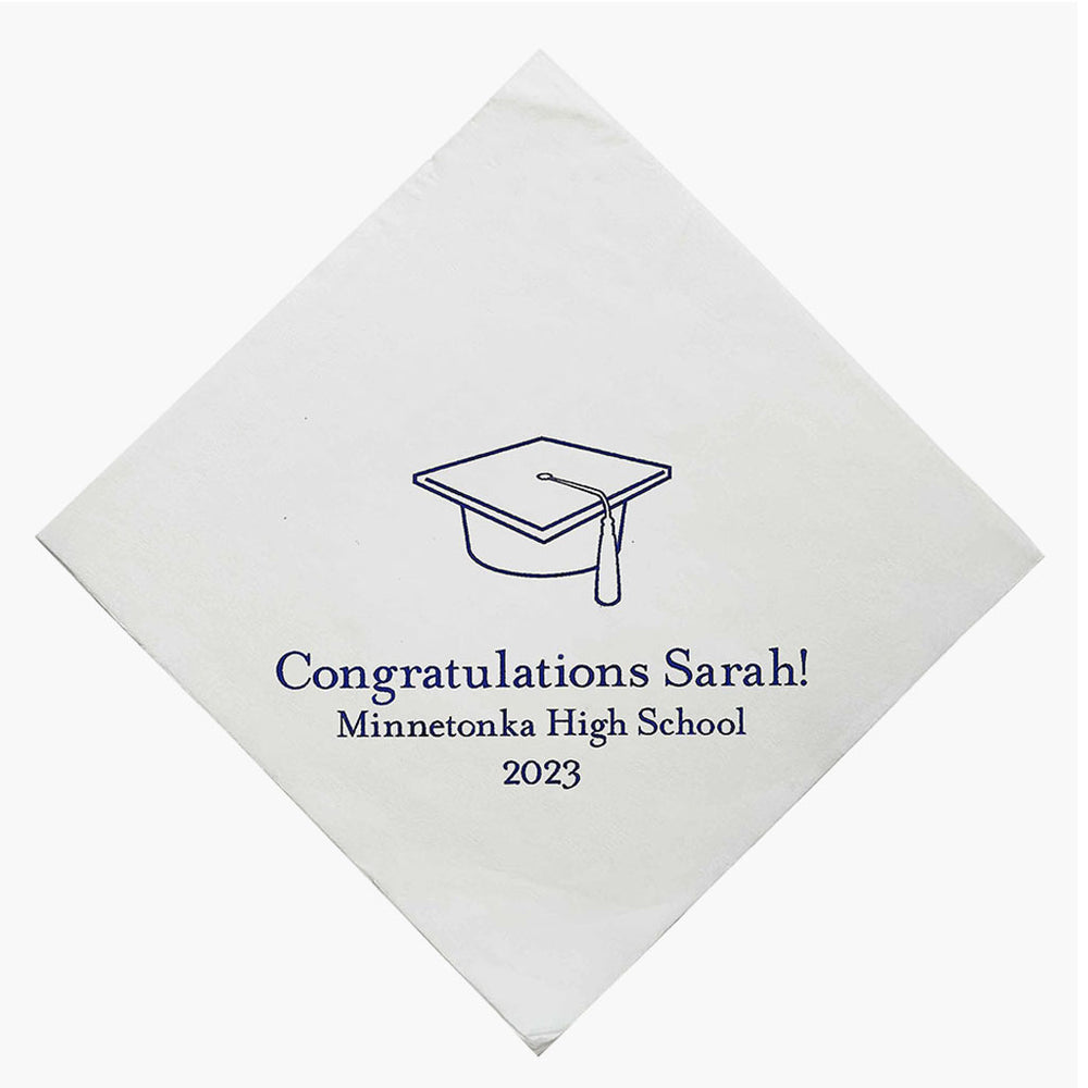 Personalized Graduation Napkins - Cap/Diploma