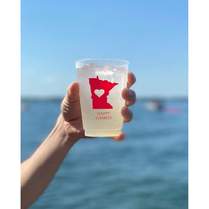 Reusable Plastic Cups-Happy Summer