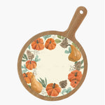Harvest Bamboo and Ceramic Cheese Board Fall