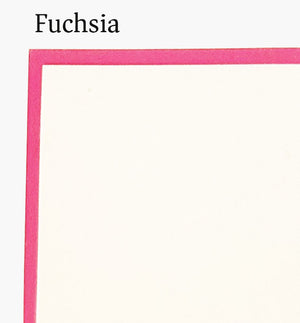 
            
                Load image into Gallery viewer, fuchsia border note card
            
        