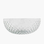 hobnail clear glass bowl