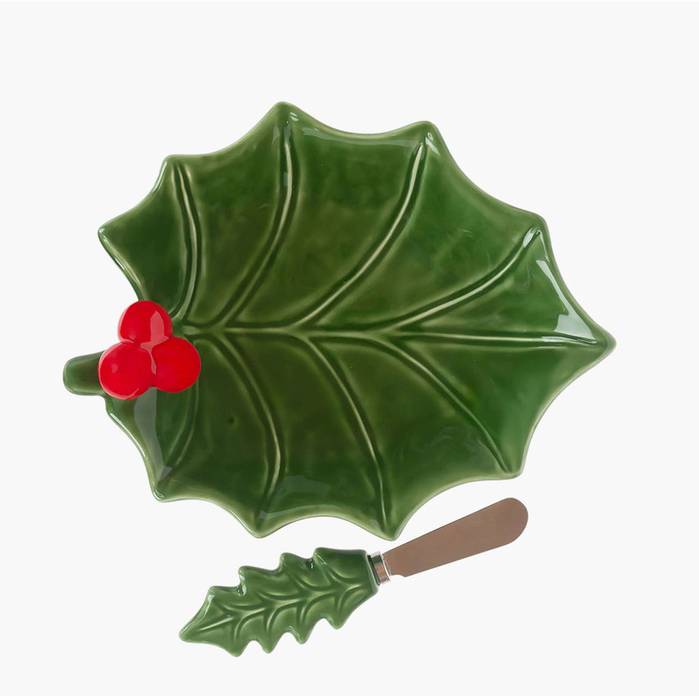 Holly & Berry Bowl & Spreader