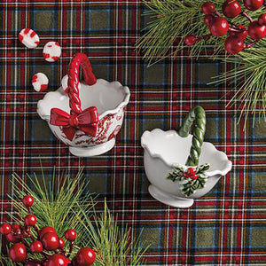 Toile Bow Candy Bowl