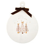 Holiday Ceramic Cheese Tray - Trees