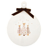Holiday Ceramic Cheese Tray - Trees