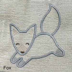 fox embroidery