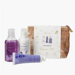 Lavender Travel Set with Cosmetic Bag