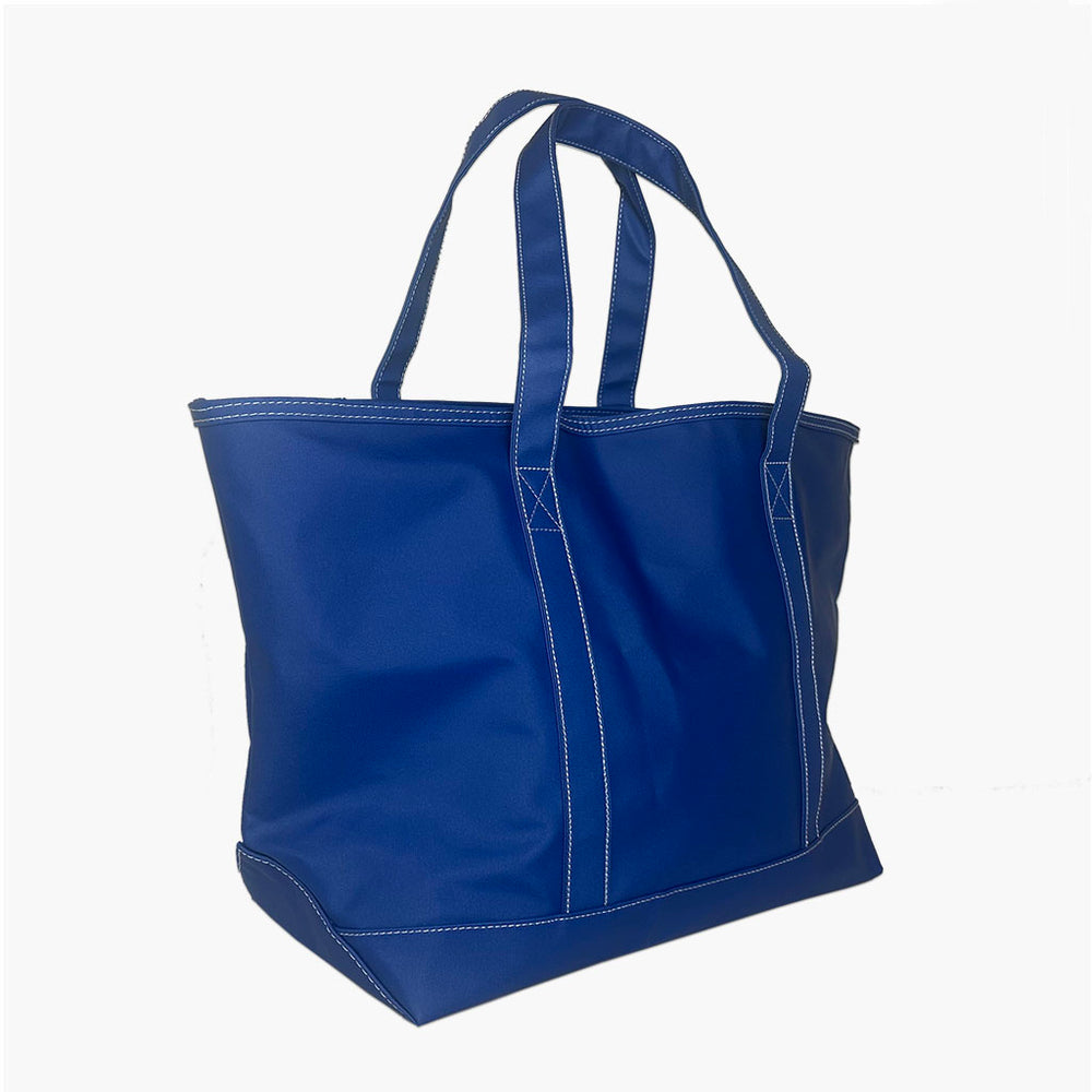 Coated Canvas Large Tote -Blue Bell