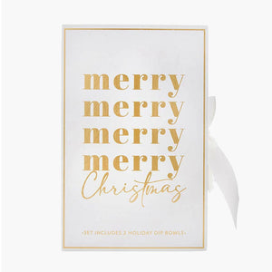 Holiday Gold Dip Bowl Set