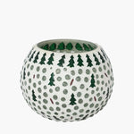 Mosaic Trees Tealight Votive Holder