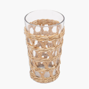 
            
                Load image into Gallery viewer, Natural Rattan Tumbler Glass
            
        
