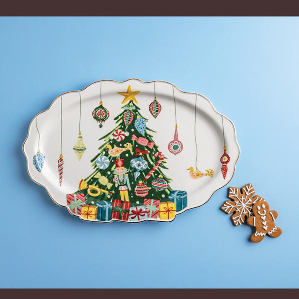 Christmas Tree Ornament Platter