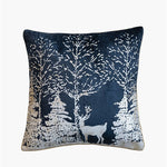 Winter Scene Velvet Pillow