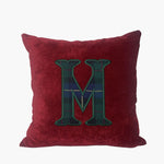 Personalized Velvet Initial Pillow