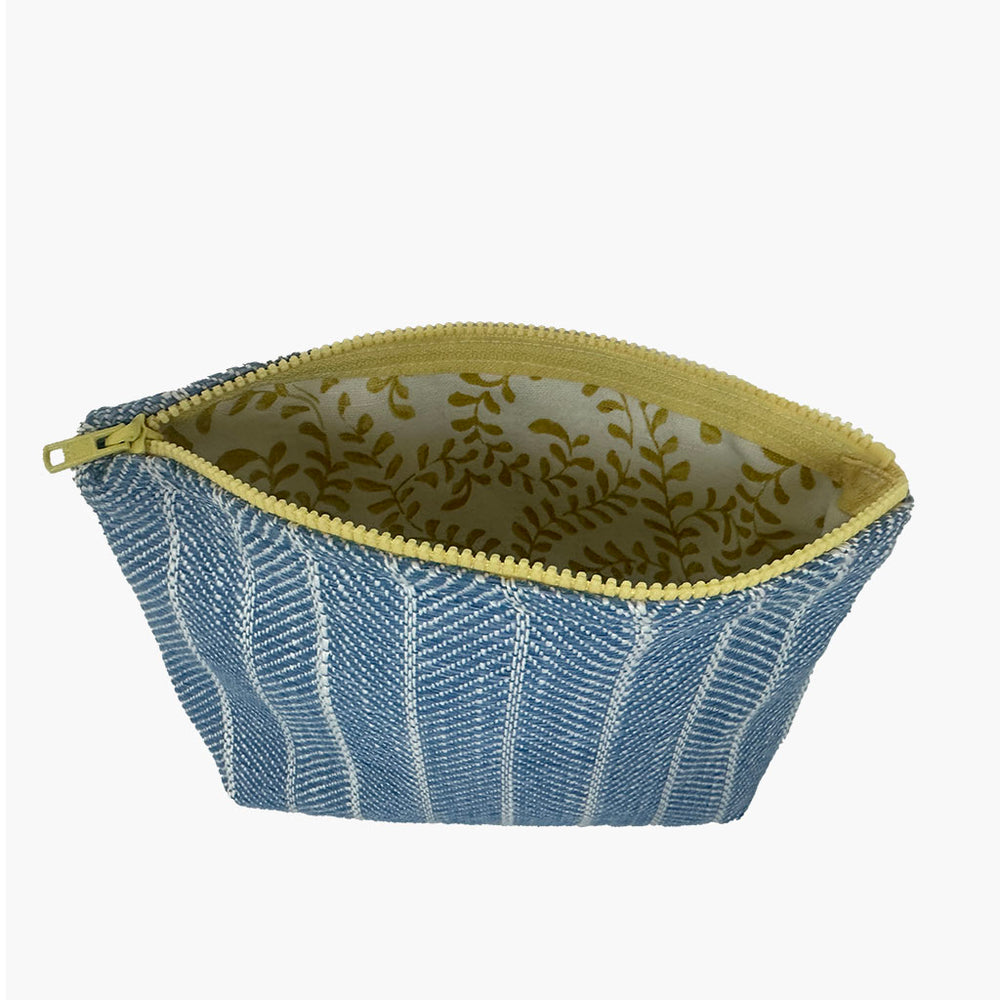 Royal Blue Stripe Personal Pouch