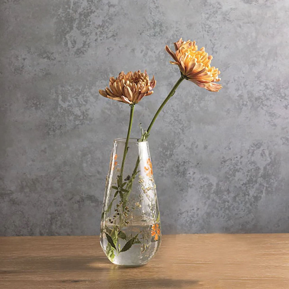Fall Pressed Flower Vase