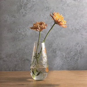 Fall Pressed Flower Vase