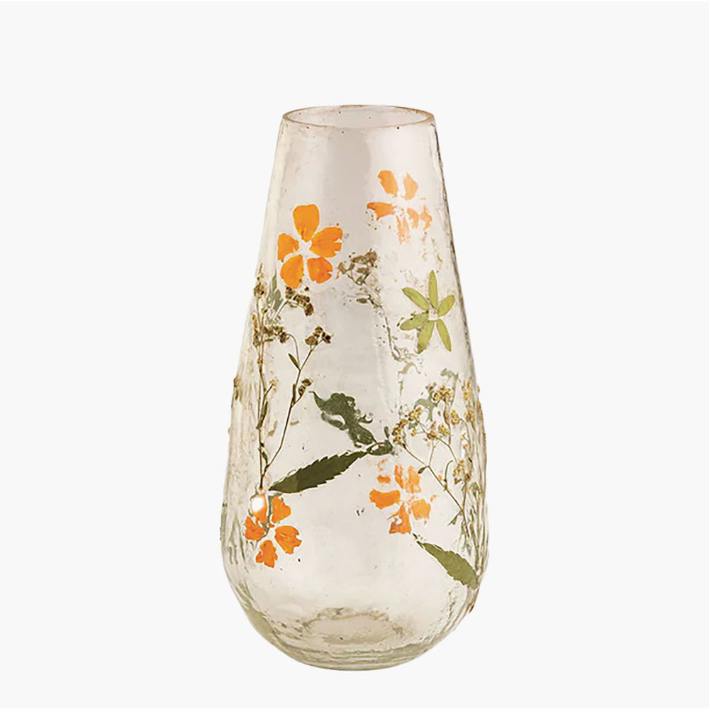 Fall Pressed Flower Vase