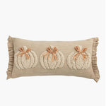 Embroidered Pumpkin Pillow