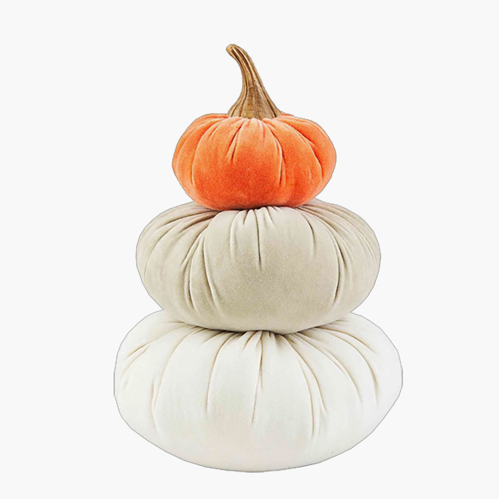 Velvet Stacked Pumpkin