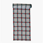 Embroidered Cotton Plaid Table Runner