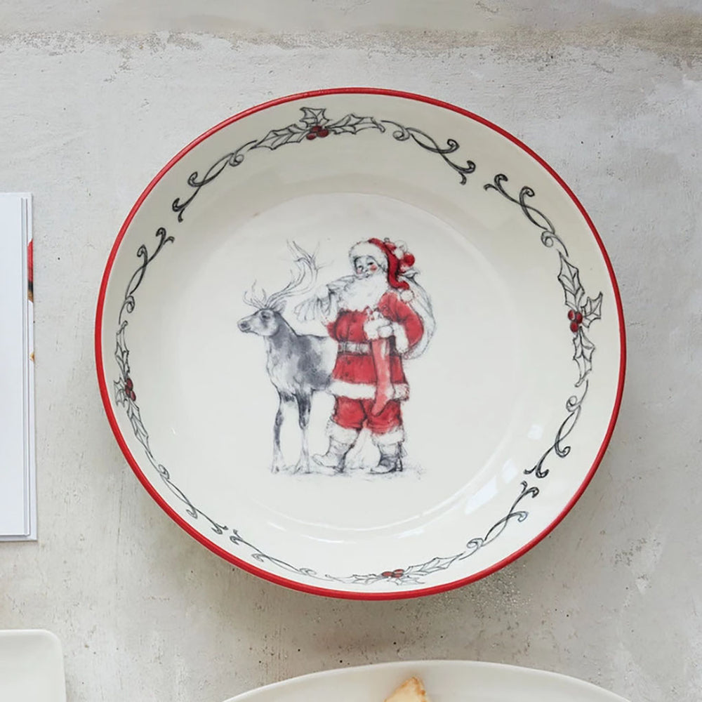 Santa and Reindeer Bowl