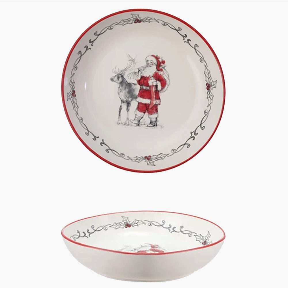 Santa and Reindeer Bowl