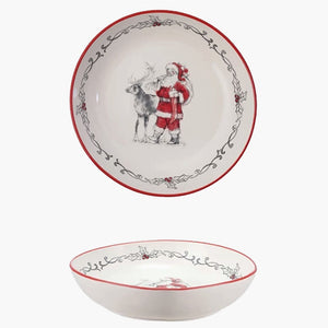 Santa and Reindeer Bowl