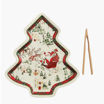 Santa Tartan Cookie Plate Set