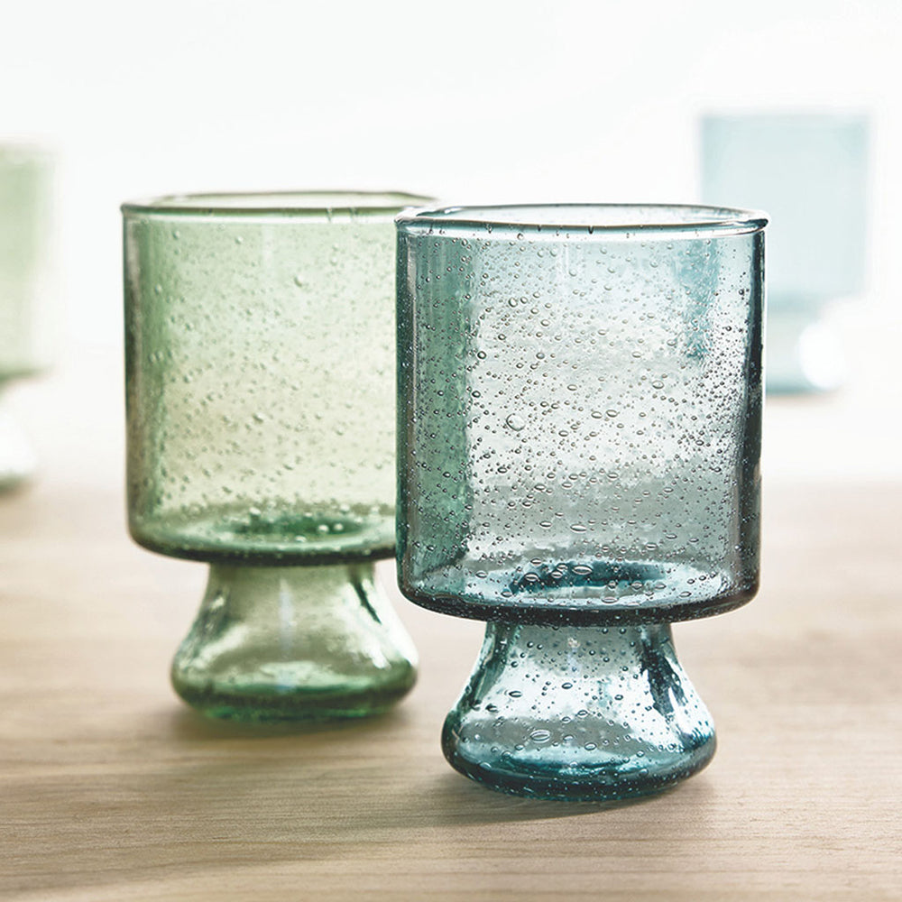 Seeded Glass - Blue