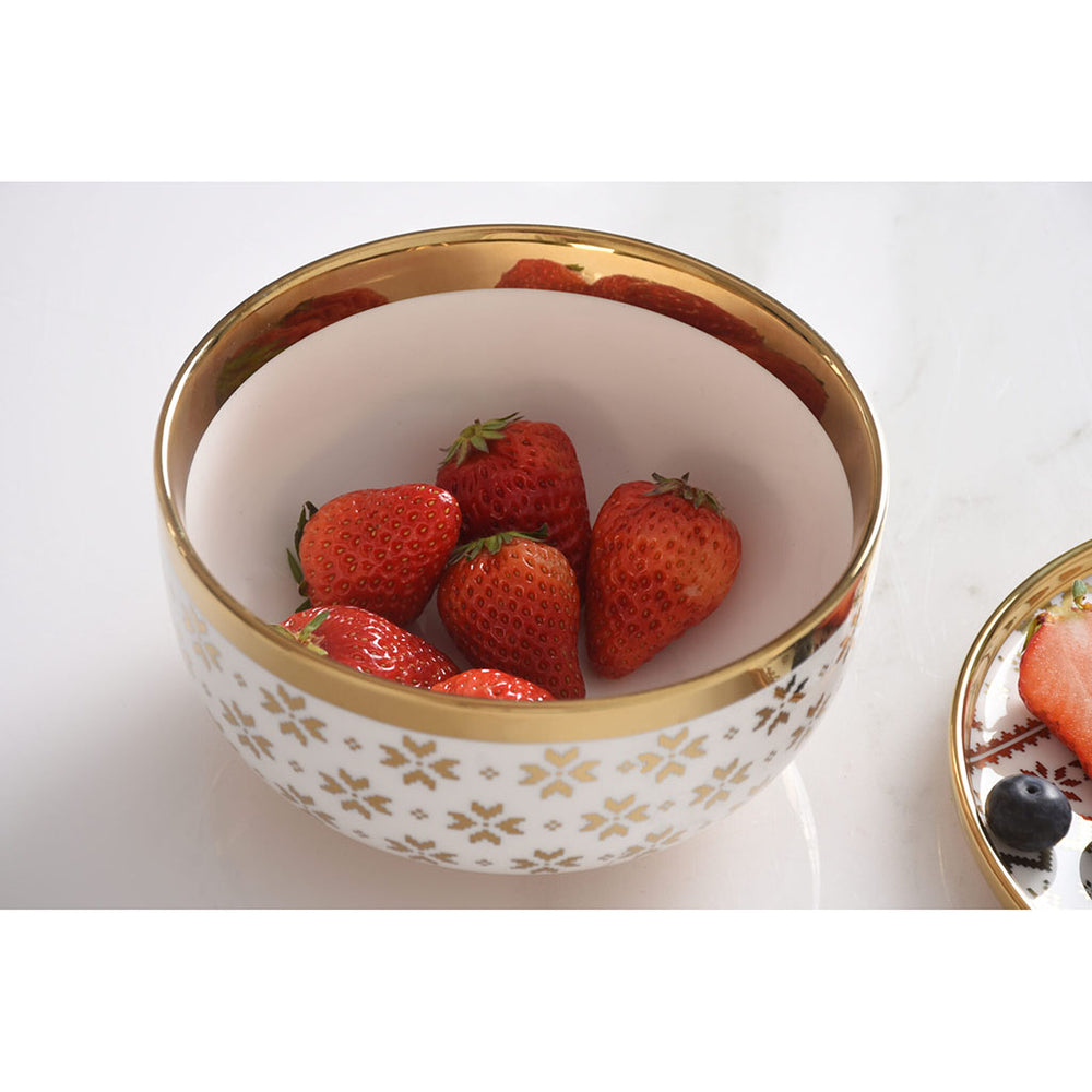 Gold Snowflake Bowl